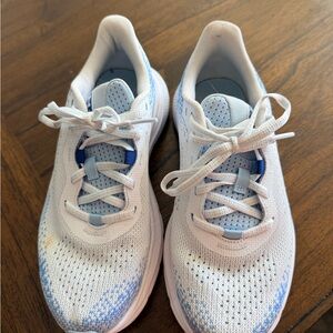 Under Armour White and Light Blue Sneakers